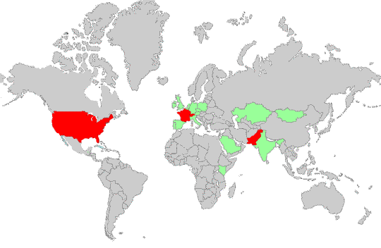 The countries we are working in